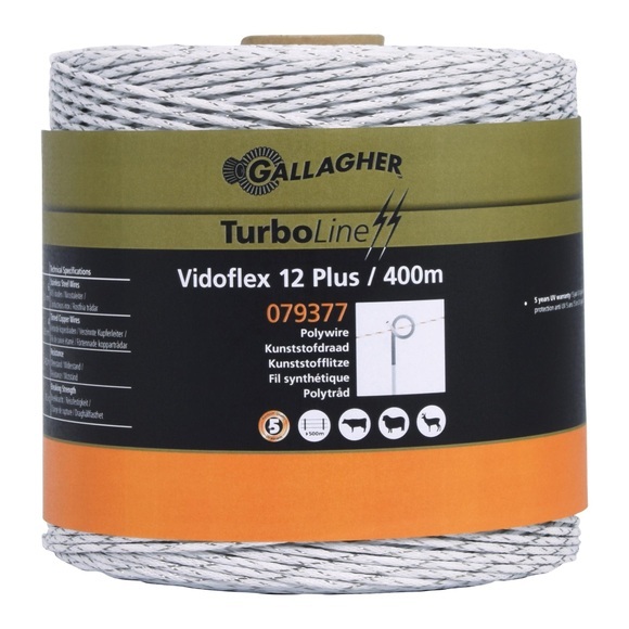 Gallagher Vidoflex 12 TurboLine Plus - Weiss -