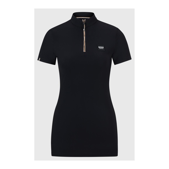 BOSS Equestrian Trainingsshirt Mila Signature Damen - Black -