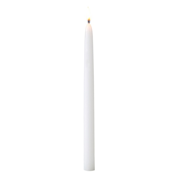 Gala Spitzkerze Chandel; 2.2x26 cm (ØxH); weiss; 50 Stück / Pack