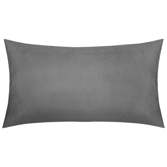 ERWIN M. Kissenbezug Avellino gewebter Seersucker; 40x80 cm (LxB); grau