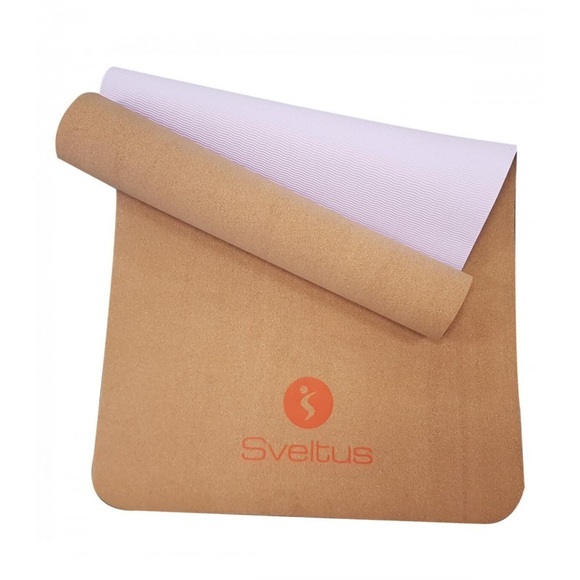 Sveltus - Yoga-Matte - Hellbraun und Hellviolett