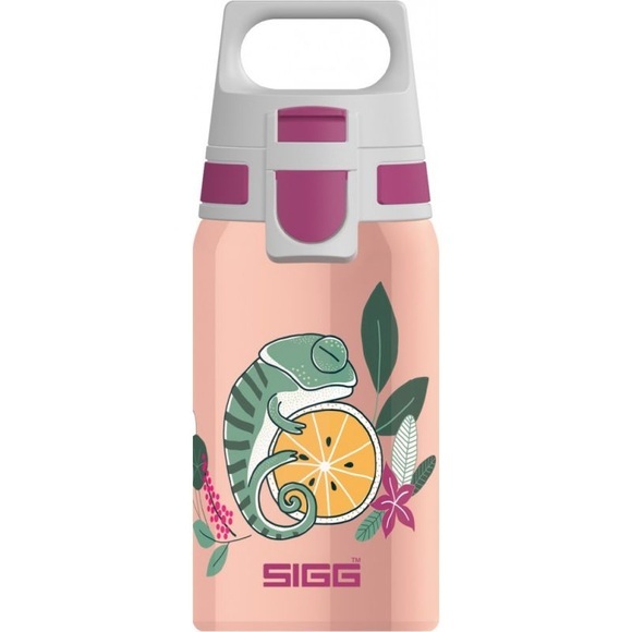 SIGG - Trinkflasche SHIELD ONE - Edelstahl - lachs/pflaume - 18.4 cm