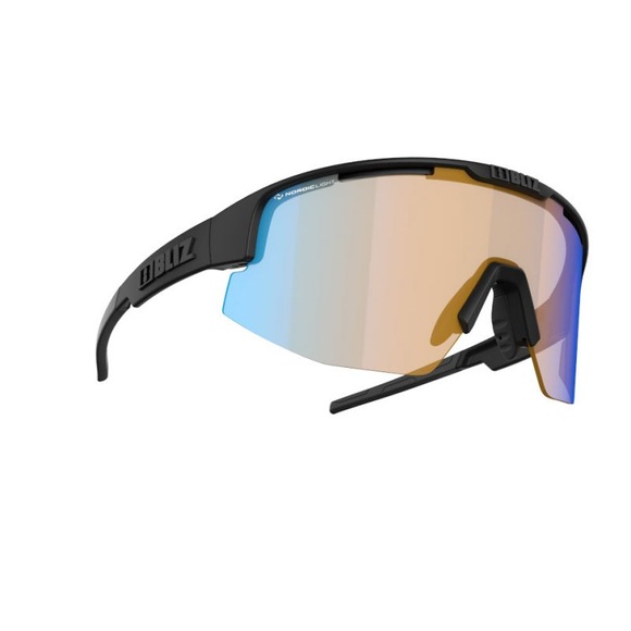Bliz Sportbrille Matrix Small Nordic Light - Matt Black - Orange w Blue Multi Cat 1