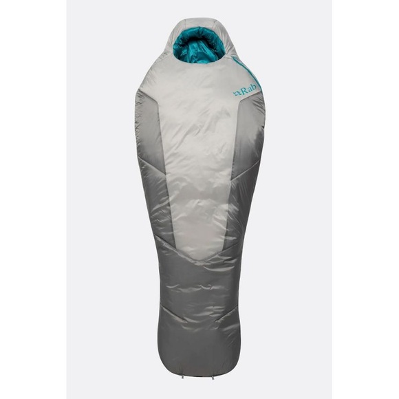 Rab Solar Ultra 3 Schlafsack Regular Damen grau Left Zipper 2022 Schlafsäcke