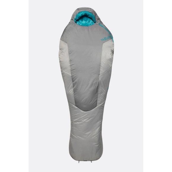 Rab Solar Ultra 2 Schlafsack Regular Damen grau Left Zipper 2022 Schlafsäcke