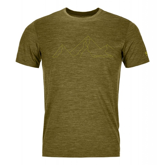 Ortovox Herren 150 Cool Mountain Face T-Shirt (Größe L, Grün)