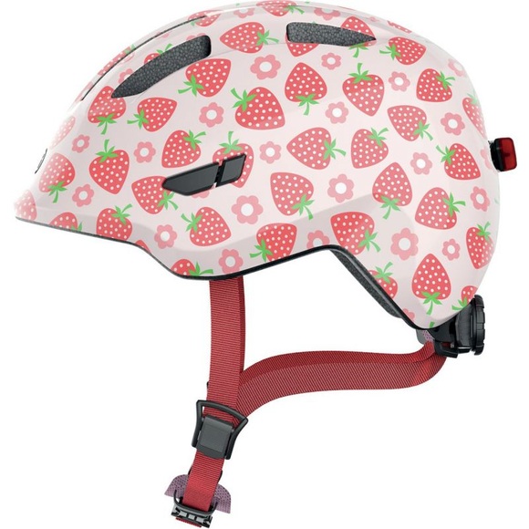 ABUS Smiley 3.0 LED Helm Kinder pink 2022 S | 45-50cm Kinderhelme