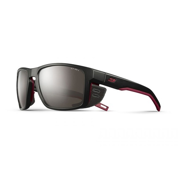 Julbo Shield Alti Arc 4 Sunglasses black/red/red-brown flash silver 2019 Gletscherbrillen