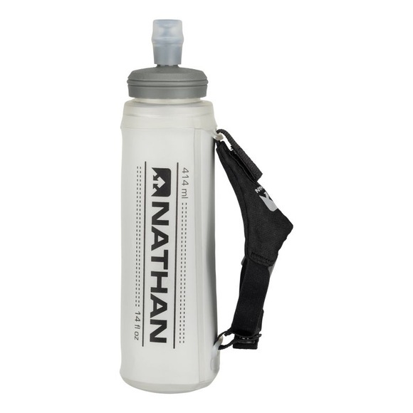 Nathan Exoshot - Trinkrucksack Black / Reflective Silver 420 ml