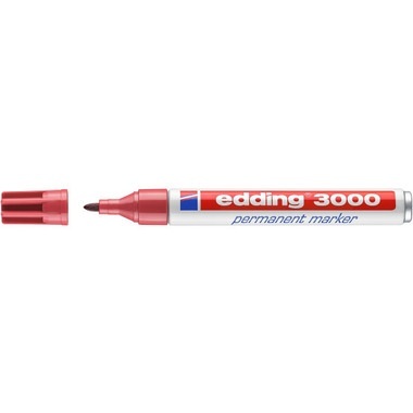 EDDING Permanent Marker 3000 1,5-3mm 3000-19 karmin