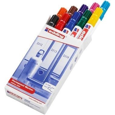 EDDING Permanent Marker 3000 1,5-3mm 3000-999 10 Farben ass.