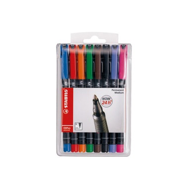STABILO OHP Pen permanent 1mm 843/8 8er Etui