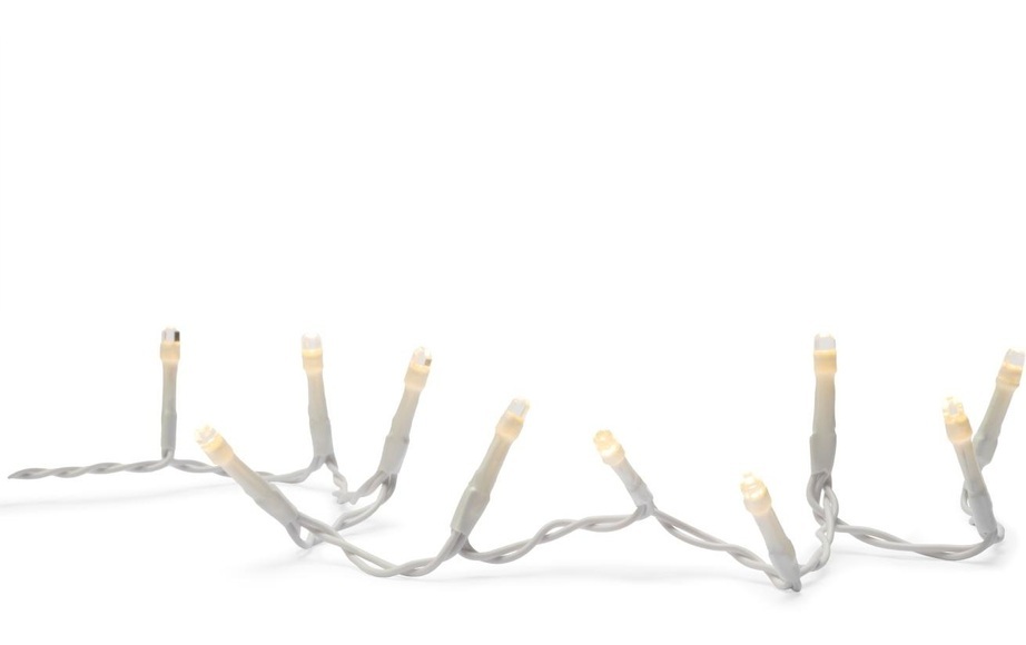 Aufladbare Lichterkette weiss 2m
