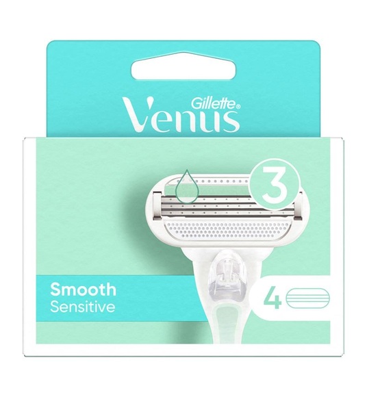 Gillette - VENUS - 4er-Set Rasierklingen Smooth Sensitive