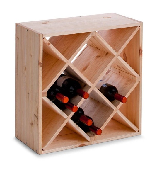 Weinregal Naturholz