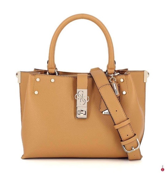 Guess - Handtasche Albury Small Girlfiriend - Hellbraun