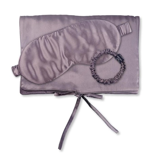 Ailoria - Tasche, Schlafmaske & Scrunchie S aus Seide - Lila