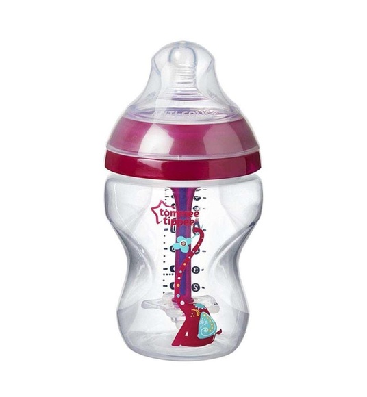 Tommee Tippee - Babyflasche Advanced Anti-Kolik, Superweicher Sauger, 0+ Monate, 260ml, Ollie die Eule