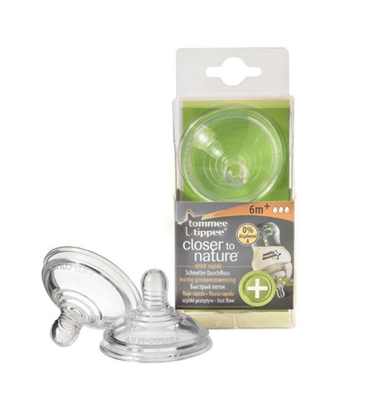 Tommee Tippee - Sauger, Advanced Anti-Kolik, Schneller Nahrungszufluss, 2er Set