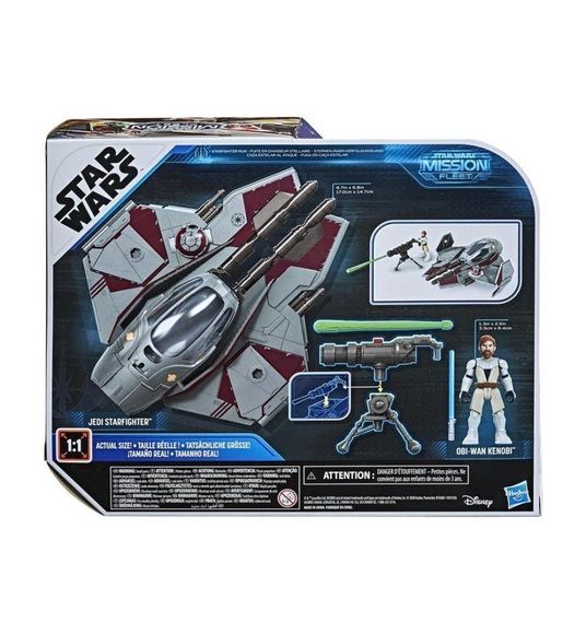 Hasbro - Star Wars - Mission Fleet - Jedi Starfighter Et Obi - Wan Kenobi
