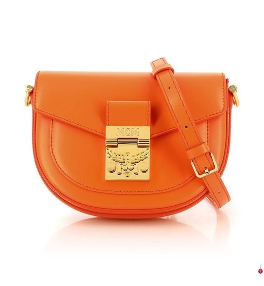 Mcm - Mini-Lederhandtasche Patricia - Orange