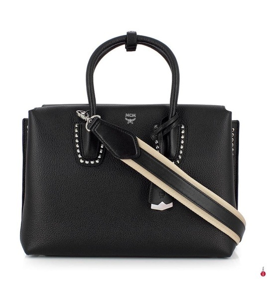 Mcm - Lederhandtasche Milla Medium - Schwarz
