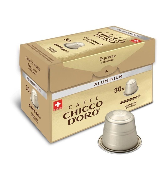 Chicco D'Oro - Kompatible Kapseln ALU Espresso I'Italiano - 30 x 5.4gr Kapseln