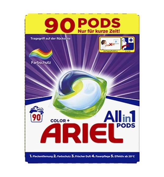 Ariel - Tout-en-1 Ecodose Color Protection, Waschmittel in Pods - 90 Waschladungen
