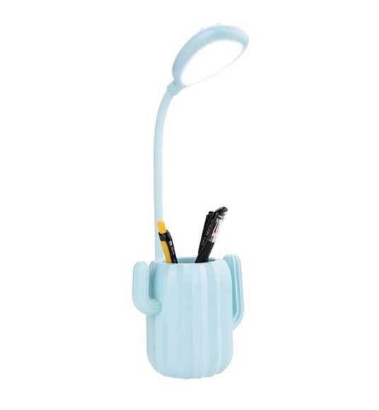 Eko - LED-Schreibtischlampe Cactus Edition - Hellblau