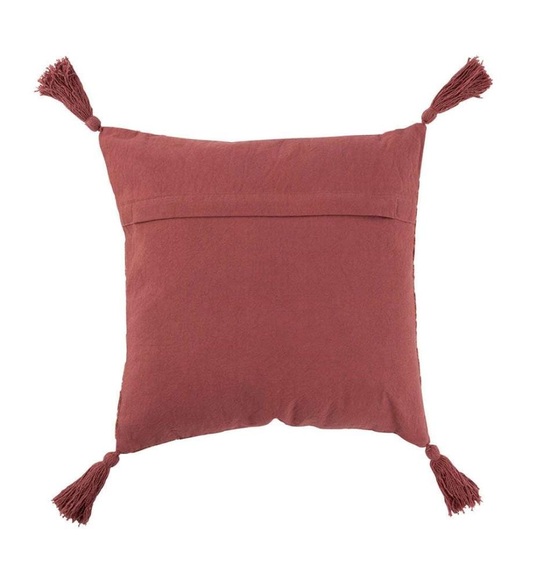 Home - Kissen Muster Baumwolle Terracotta Rot