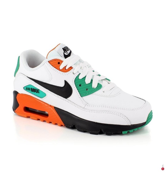 Nike - Sneakers Nike Air Max 90 - Weiss und Grün