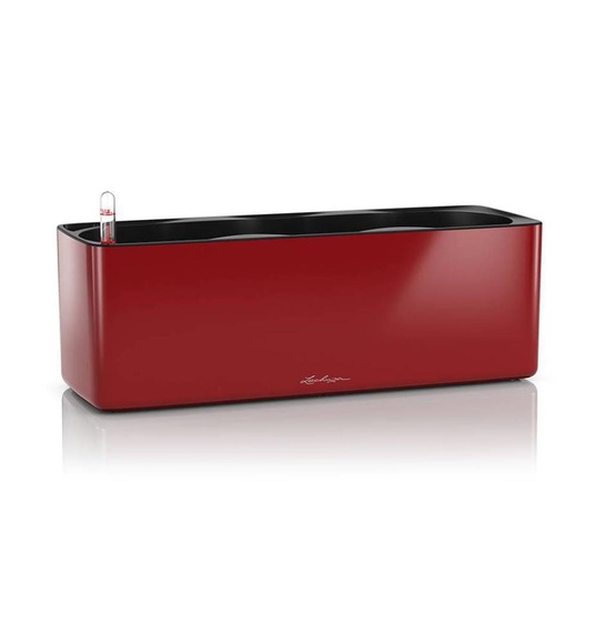 Lechuza - 2er-Set Blumenkästen mit Integriertem Bewässerungssystem Cube Glossy Triple - Rot