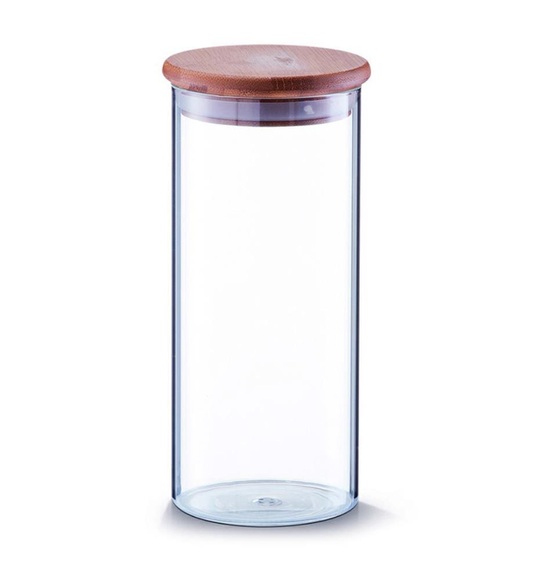 Zeller - Vorratsglas m. Bambusdeckel, 1400 ml
