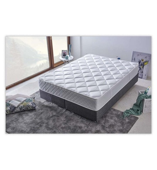 Home - Matratze 100 x 200 cm Hybrid - Weiß
