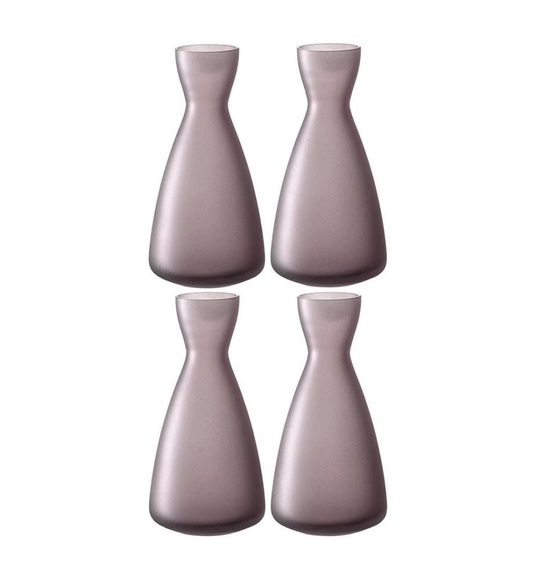 Leonardo - Vase Milano 14 cm 4 Stück, Rosé