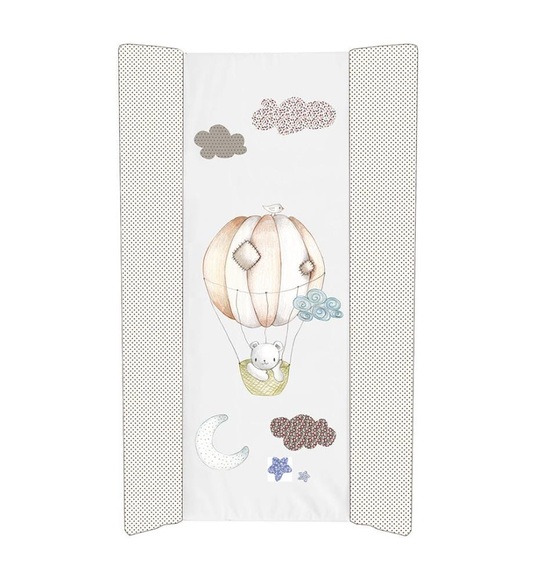 Naf Naf - Wickelauflage Oso Globo 50 x 80 cm - Weiss und Beige