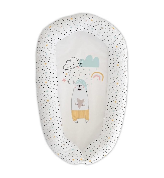 Naf Naf - Babykissen Nordic Bear - Weiss und Multicolor