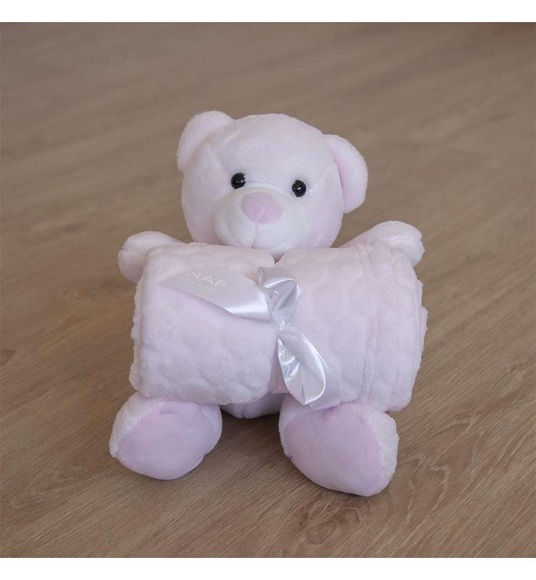 Naf Naf - Bettdecke & Kuscheltier - 70 x 90 cm - Rosa