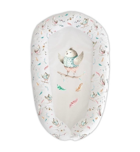 Naf Naf - Babykissen Birds Explorer - Weiss und Multicolor