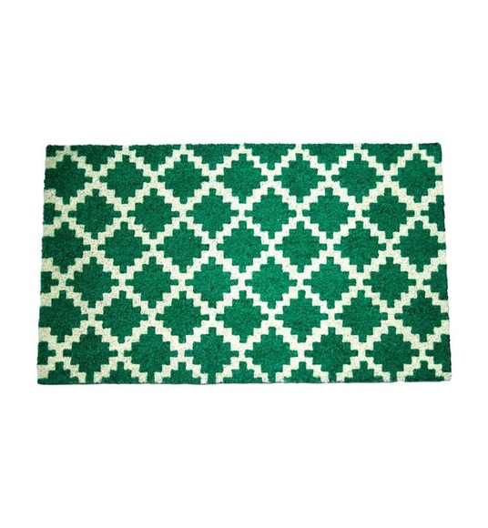 Home - Fussmatte Green Trellis - 75 x 45 cm - Dunkelgrün