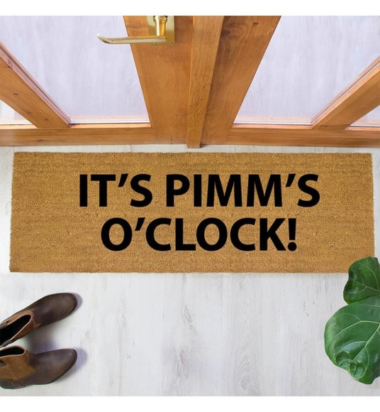 Artsy - Fussmatte Pimm's O'Clock - 120 x 40 x 1.5 cm - Camel und Schwarz