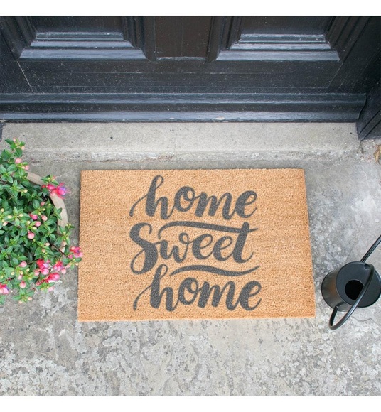Home - Fussmatte Sweet 60 x 40 x 1.5 cm - Camel und Grau