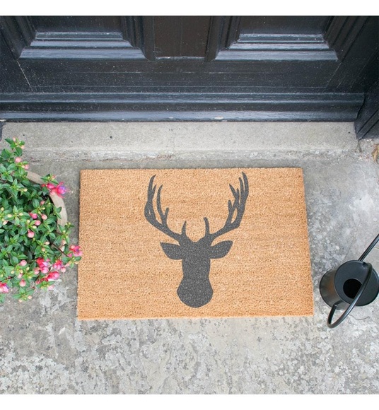 Home - Fussmatte Stagshead 60 x 40 x 1.5 cm - Camel und Grau