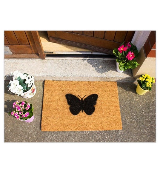 Home - Fussmatte Butterfly 60 x 40 x 1.5 - Camel