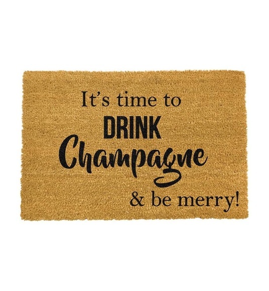 Artsy - Fussmatte Xmas Drink Champagne - 60 x 40 cm