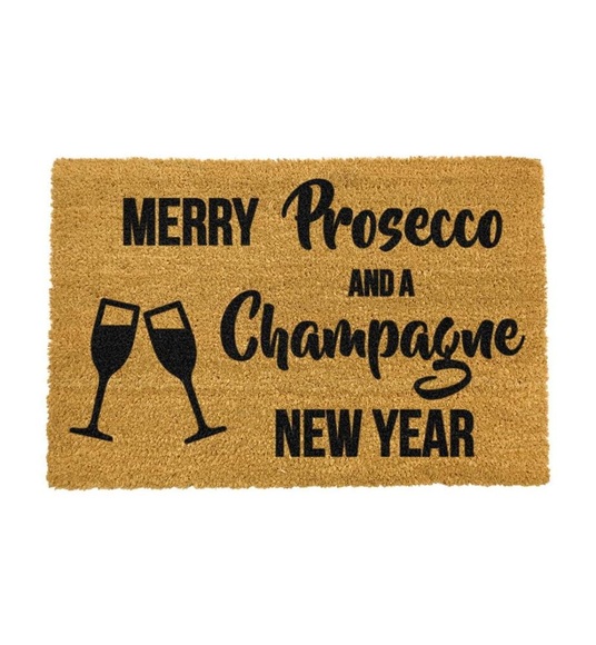 Artsy - Fussmatte Xmas champagne New Year - 60 x 40 cm