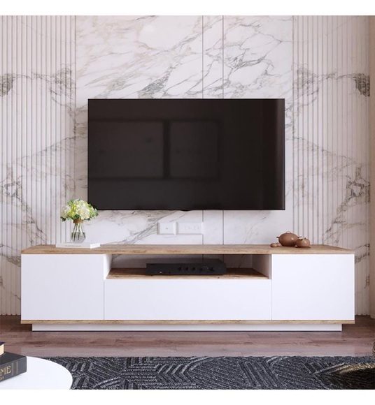 Home - TV-Ständer - Athlantic Pine, Weiss