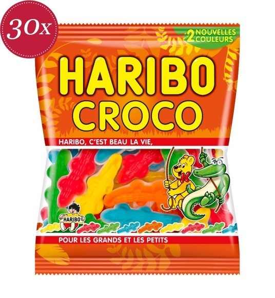 Haribo - Bonbon-Tüte Croco 120 gr - 30 Packungen