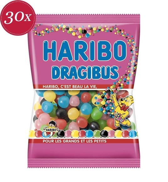 Haribo - Bonbon-Tüte Dragibus 120 gr - 30 Packungen