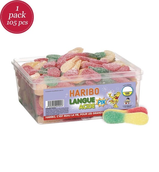 Haribo - Bonbon-Box Langues Acides Pik - 105 Stück